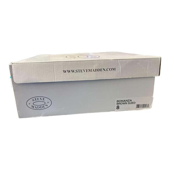 Steve Madden Women's Bonanza Brown Suede Knee High Boots Size 8 NIB - Picture 6 of 7